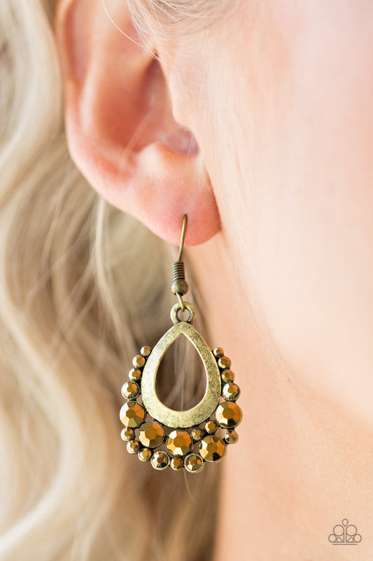 Table for Two – Brass | Paparazzi Earrings