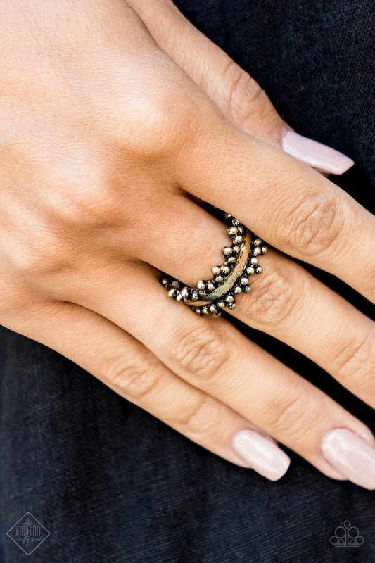 Heavy Metal Muse – Brass | Paparazzi Ring
