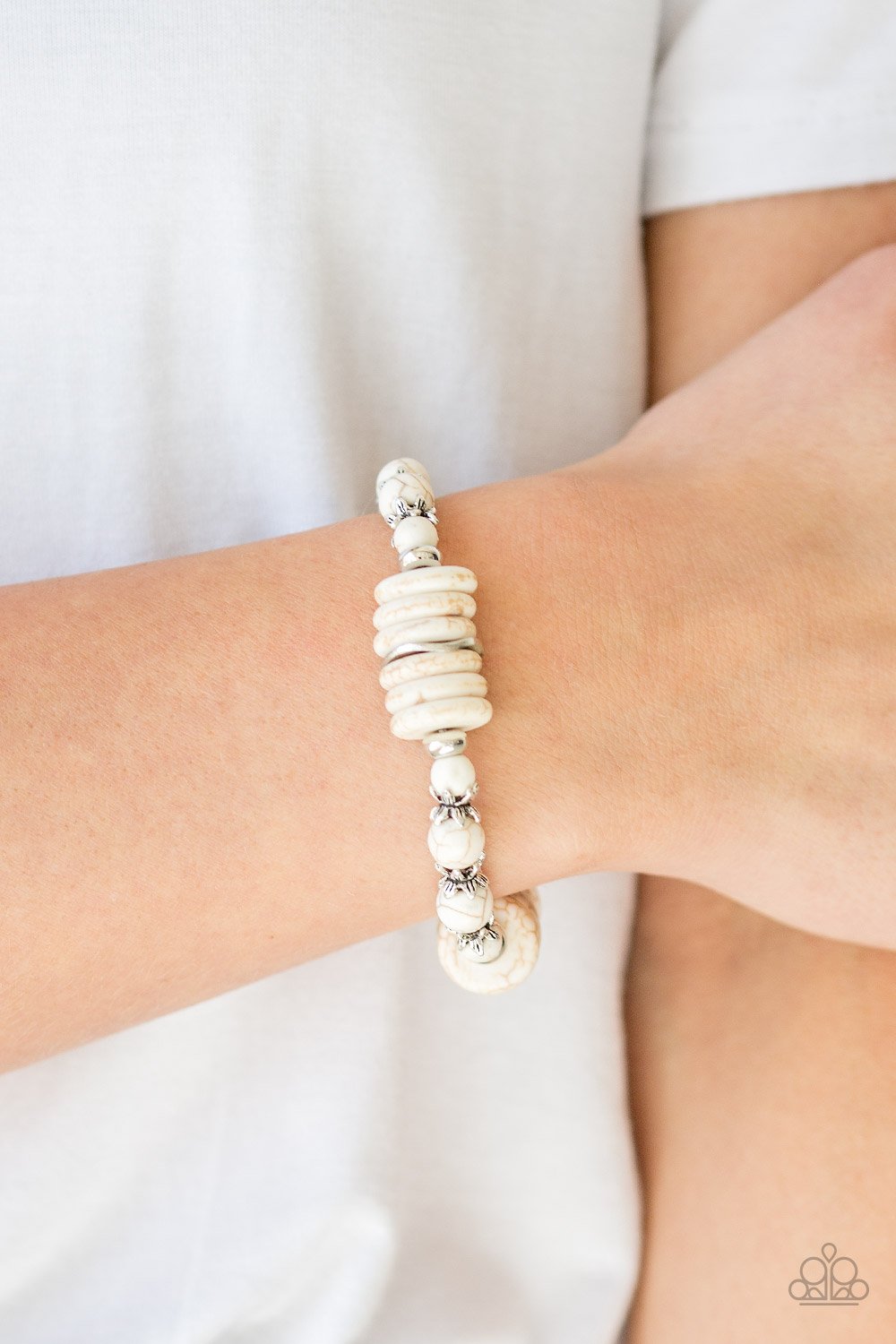 Sagebrush Serenade – White | Paparazzi Bracelet