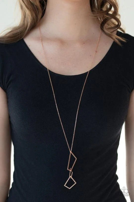 Shapely Silhouettes – Copper | Paparazzi Necklace