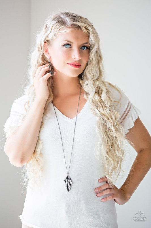 Fiercely Fall – Black | Paparazzi Necklace