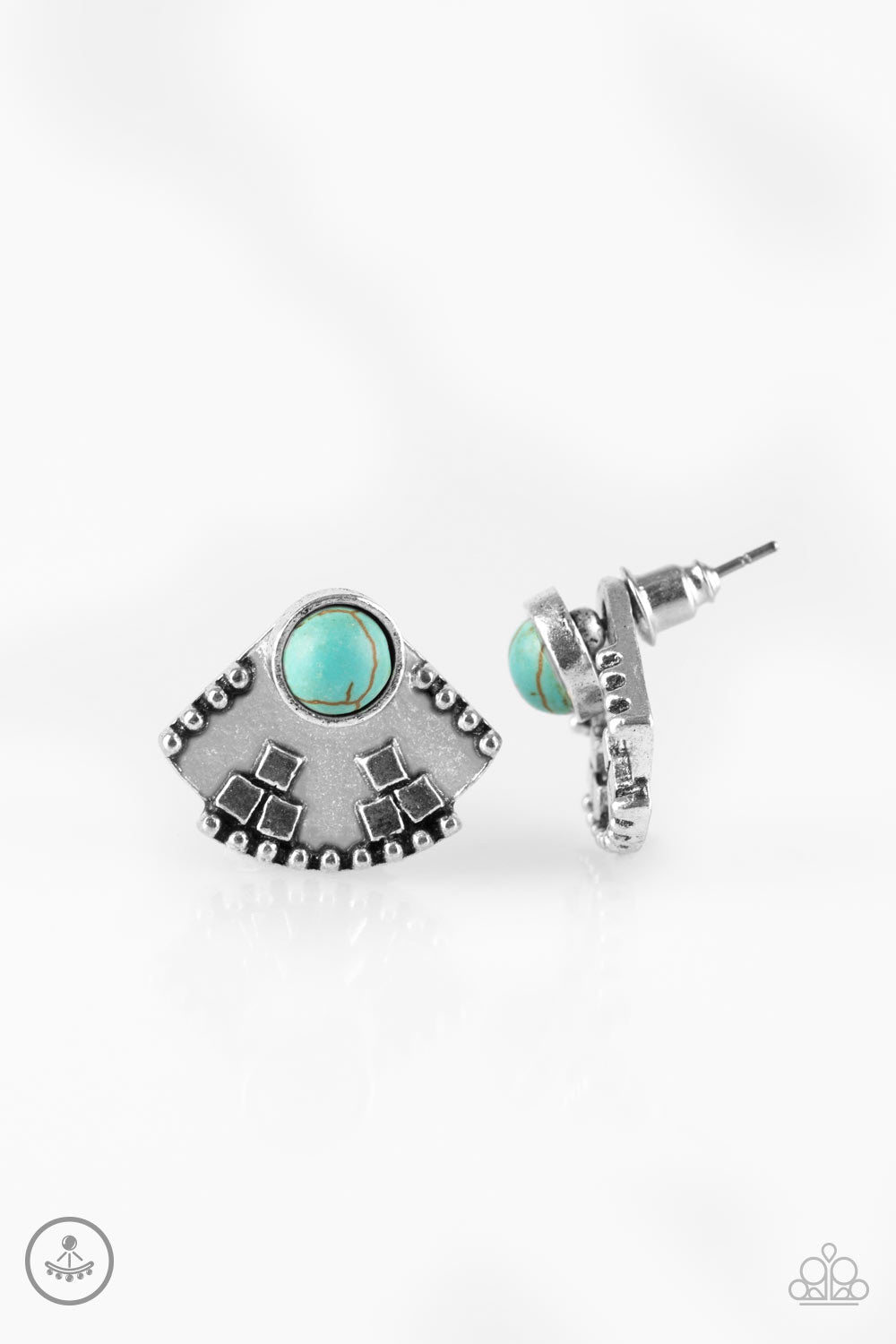 Stylish Santa Fe – Blue | Paparazzi Earrings