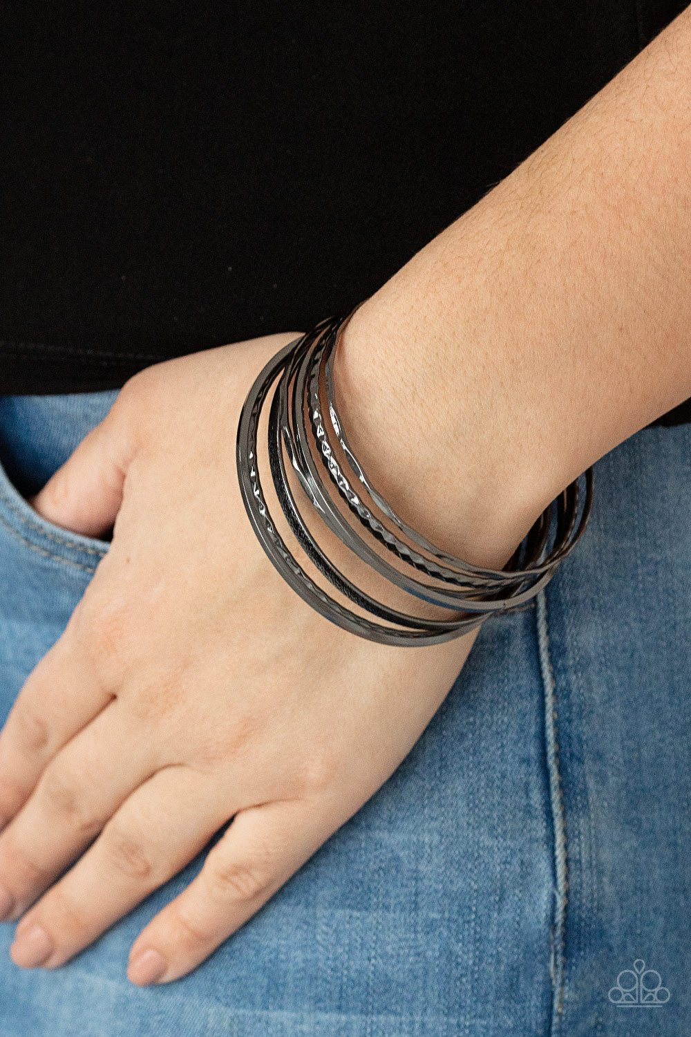 Back to Back Stacks Bangle | Paparazzi Bracelet