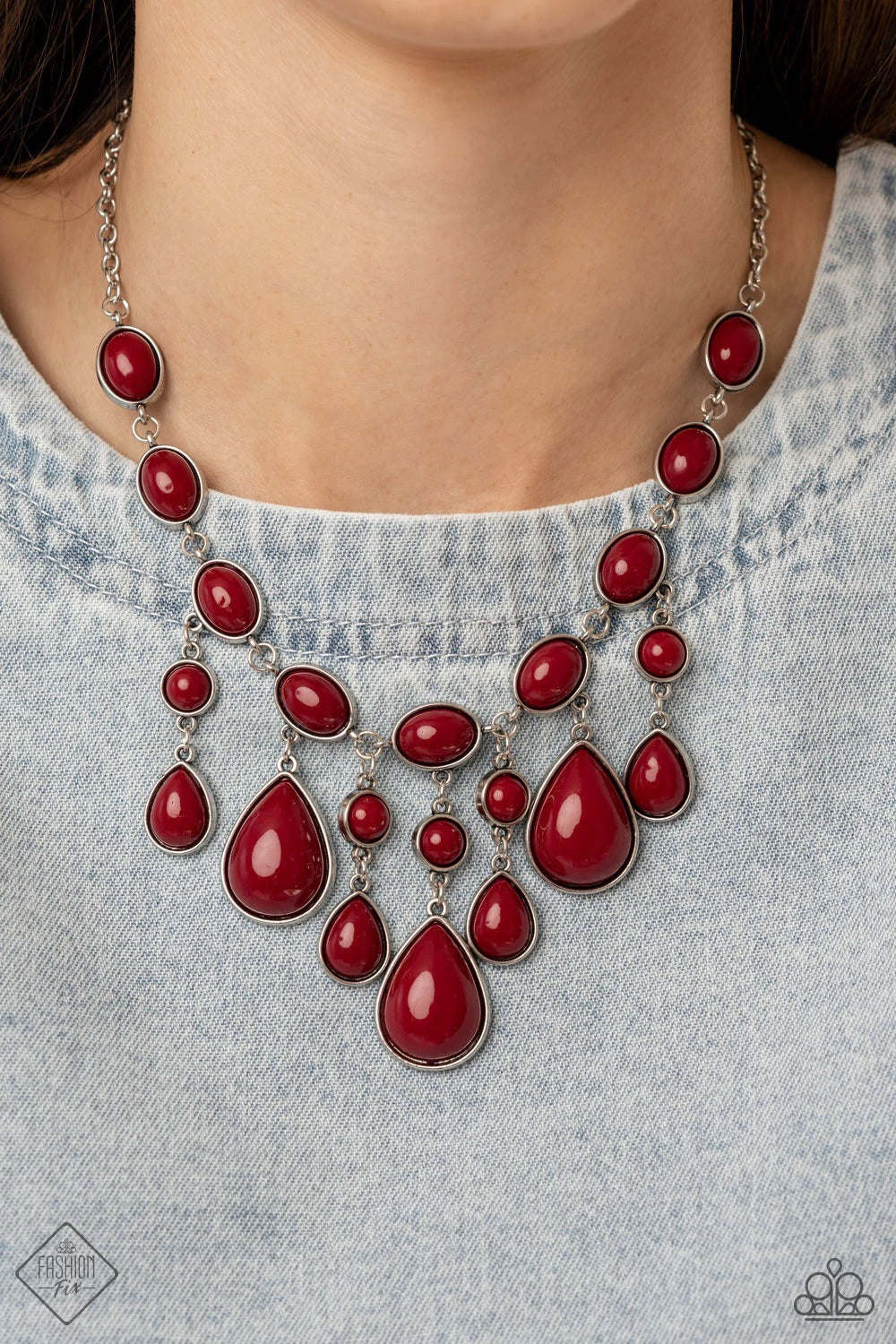 Mediterranean Mystery – Red | Paparazzi Necklace
