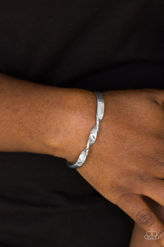 Traditional Twist Cuff – Silver | Paparazzi Bracelet