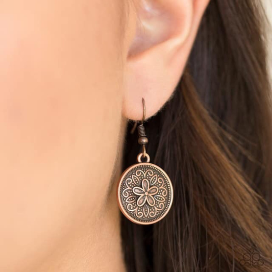 Seeing Star Lilies – Copper | Paparazzi Earrings