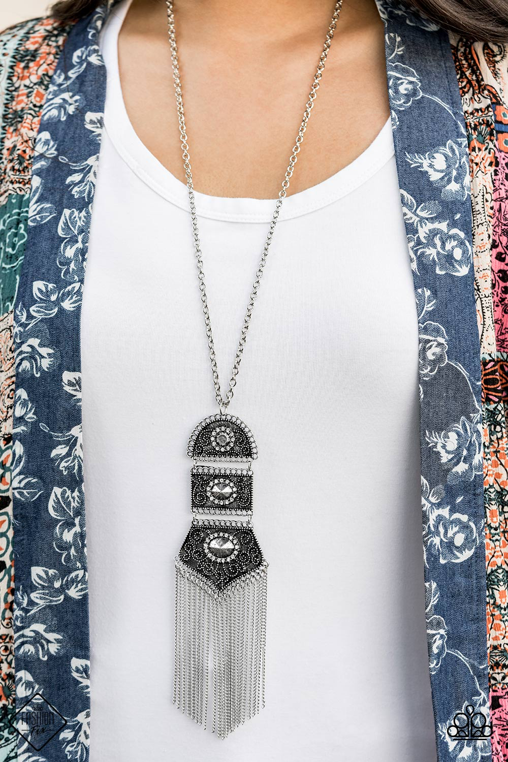 Tassel Tycoon – Silver | Paparazzi Necklace