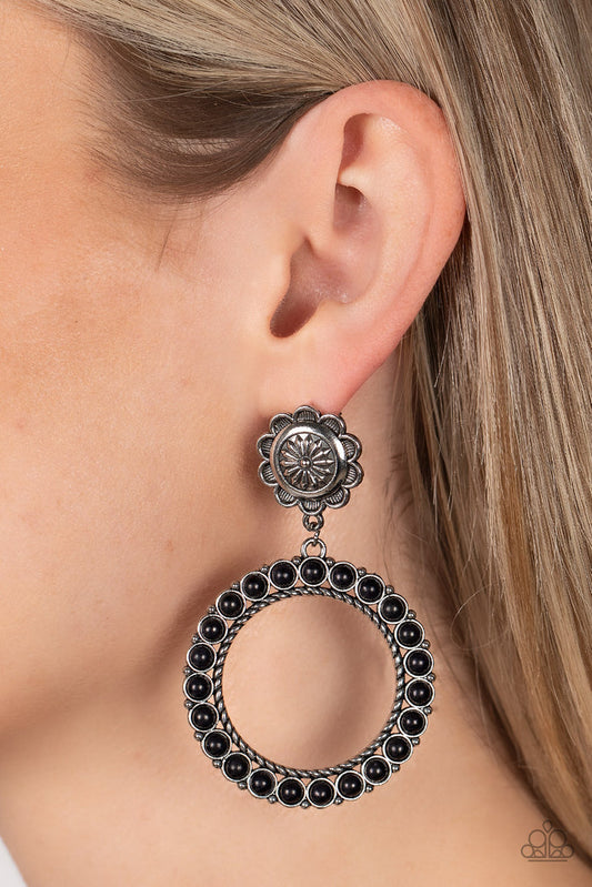 Playfully Prairie – Black | Paparazzi Earrings