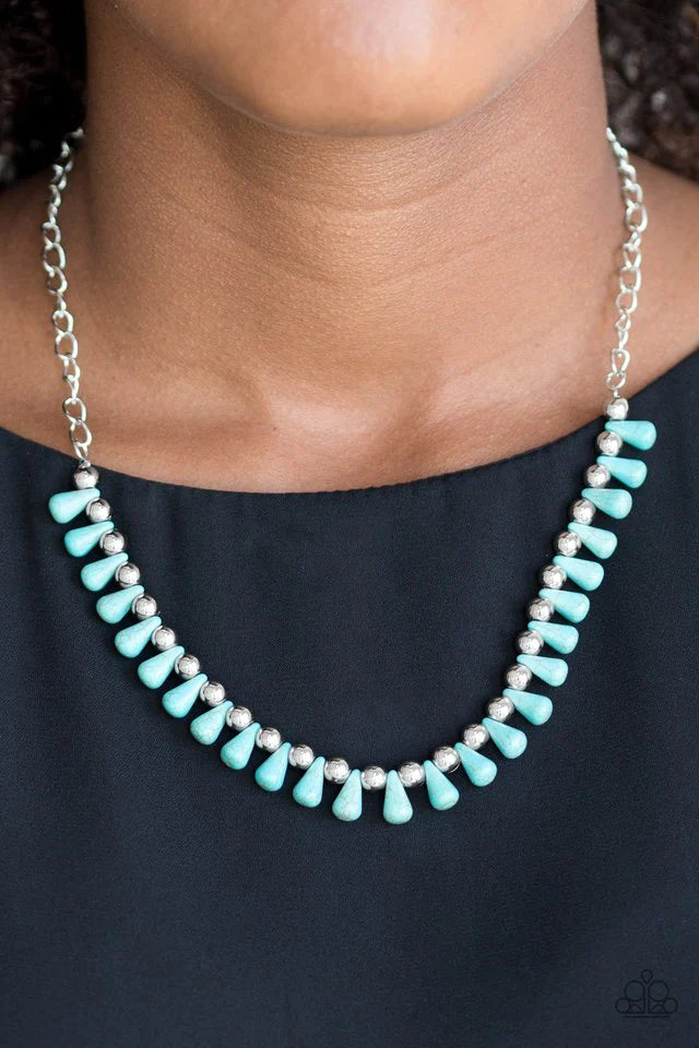 Extinct Species – Blue | Paparazzi Necklace