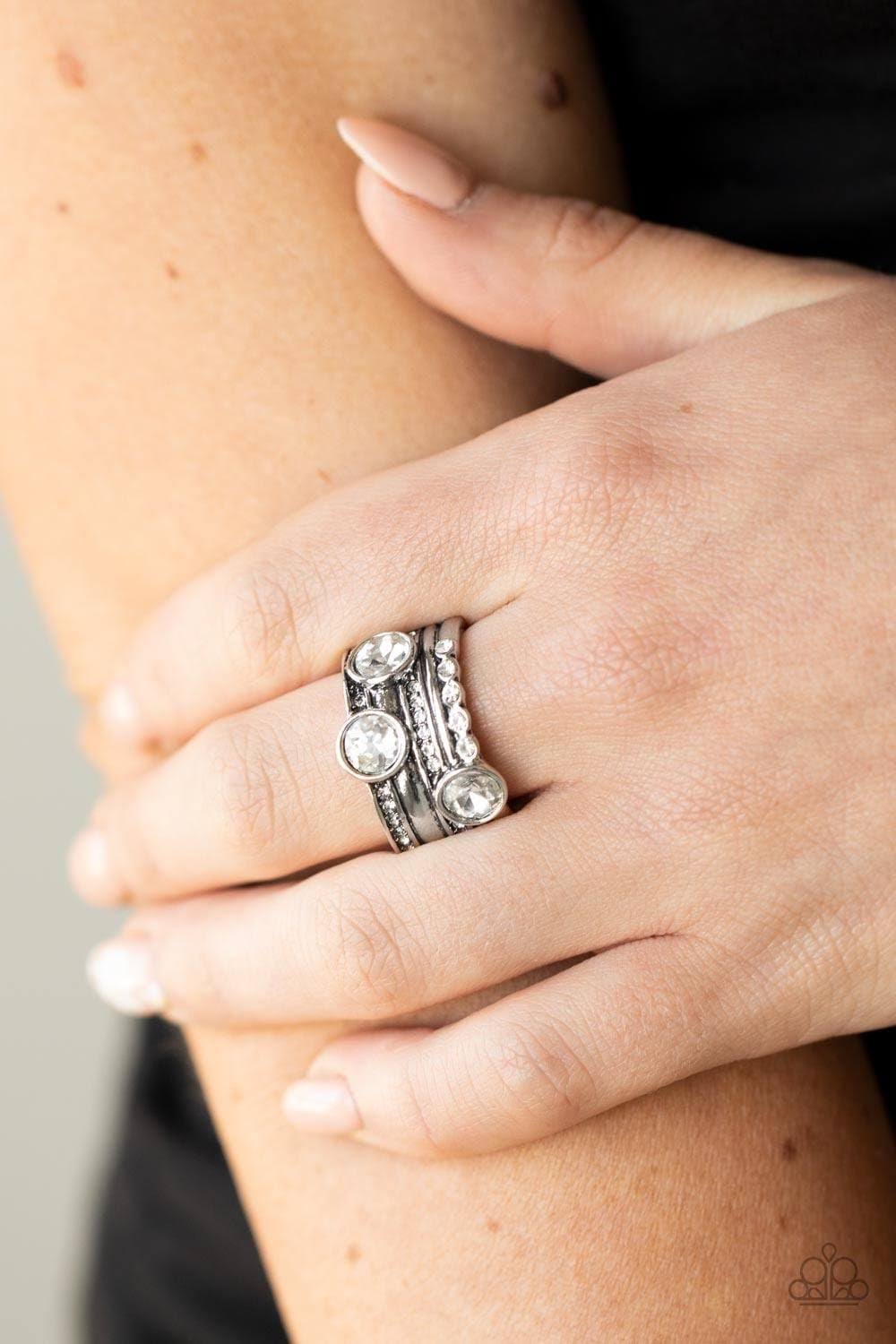Pack It On – Silver | Paparazzi Ring