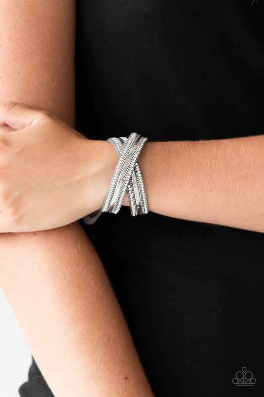 Rocker Rivalry – Silver | Paparazzi Bracelet