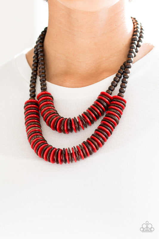 Dominican Disco – Red | Paparazzi Necklace