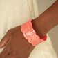 Retro Ruffle Cuff – Pink | Paparazzi Bracelet