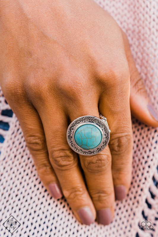 Geo Glyph – Blue | Paparazzi Ring