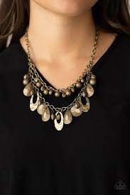 Extra Exhilarating – Brass | Paparazzi Necklace