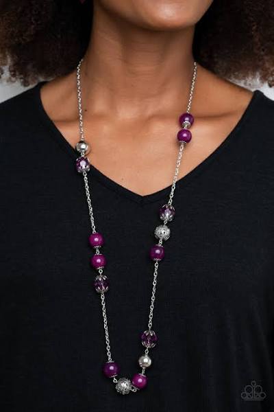 Fruity Fashion – Purple | Paparazzi Necklace
