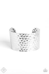 Simmering Shimmer Cuff – Silver | Paparazzi Bracelet