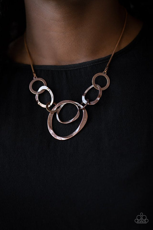 Progressively Vogue – Copper | Paparazzi Necklace