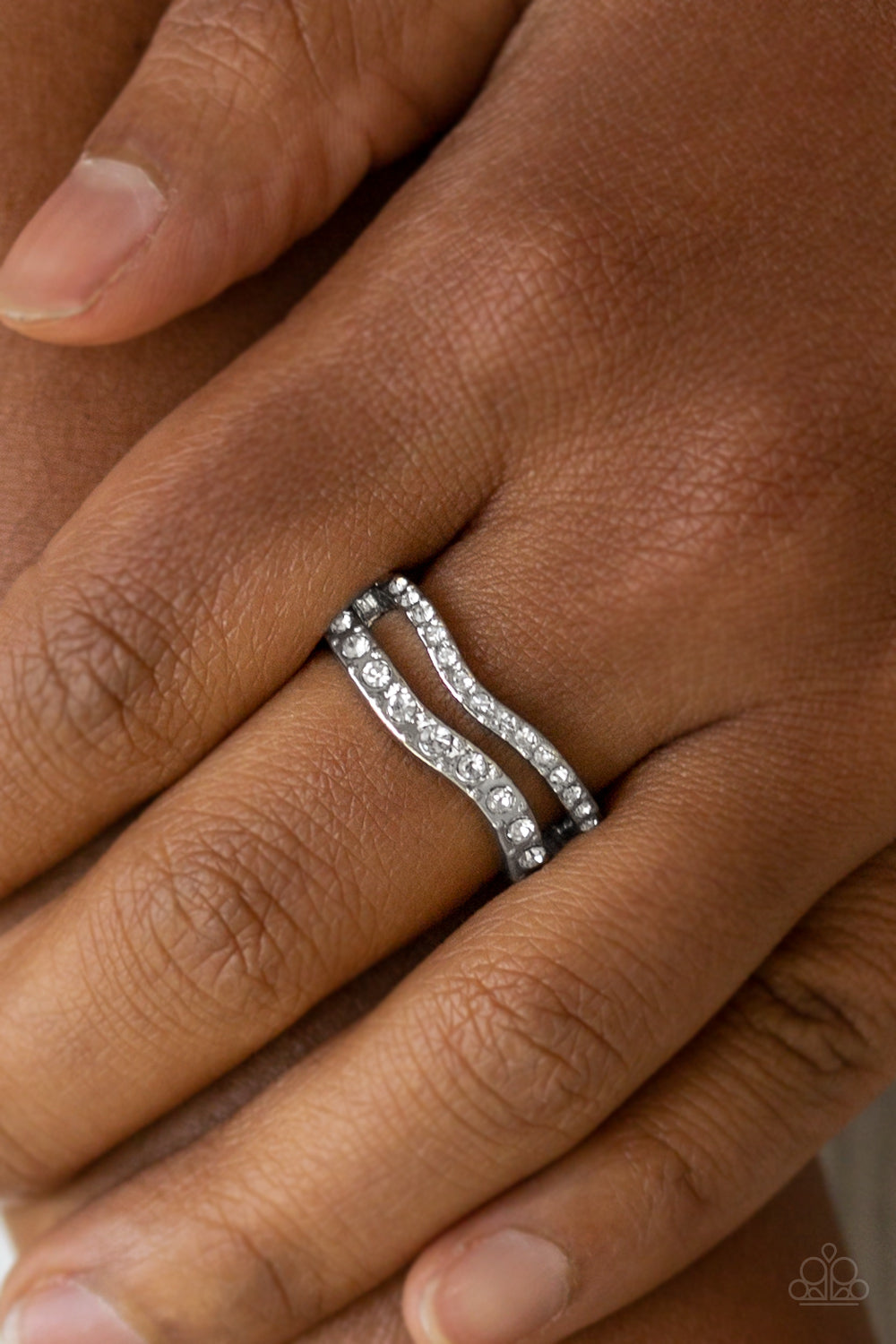 Elite Squad – White | Paparazzi Ring