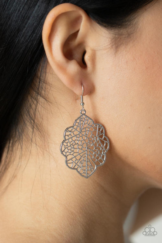 Meadow Mosaic – Silver | Paparazzi Earrings