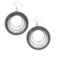 Totally Textured – Silver | Paparazzi Earrings