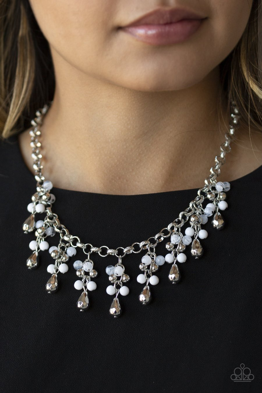 Traveling Trendsetter – White | Paparazzi Necklace