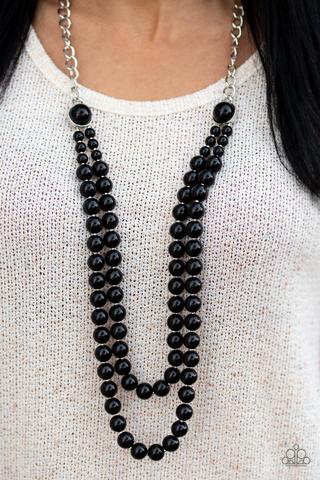Endless Elegance Exclusive – Black | Paparazzi Necklace