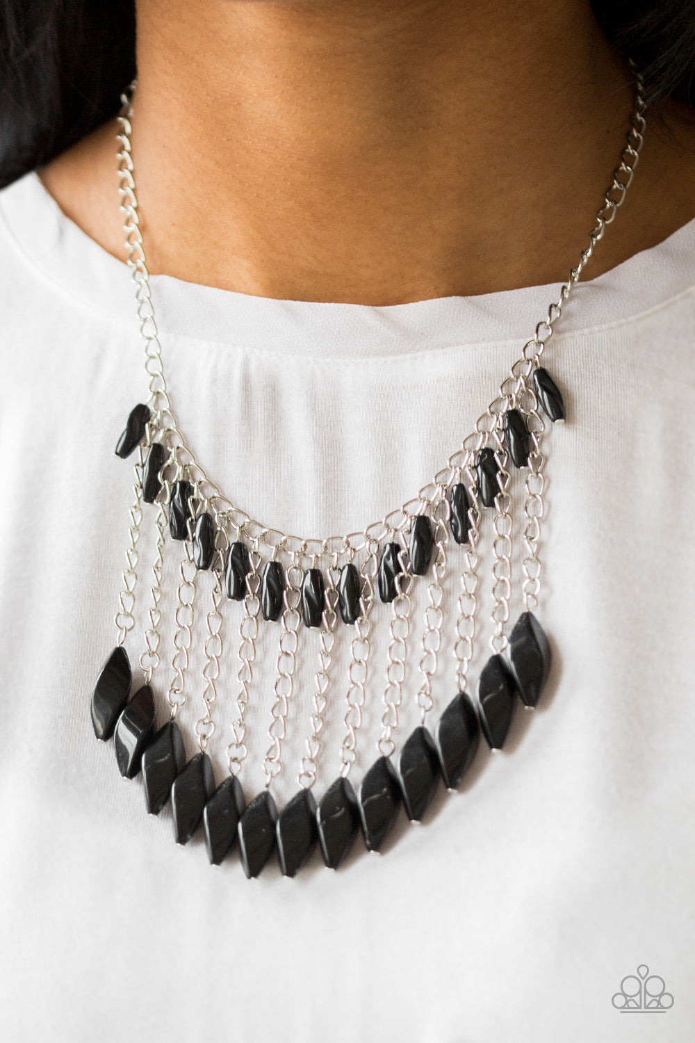 Venturous Vibes – Black | Paparazzi Necklace
