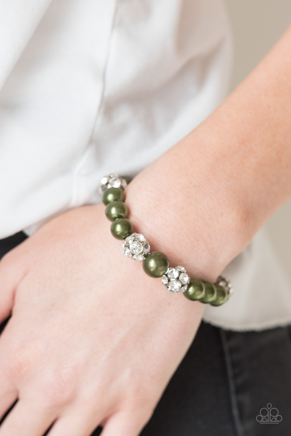 Pearls And Parlors – Green | Paparazzi Bracelet