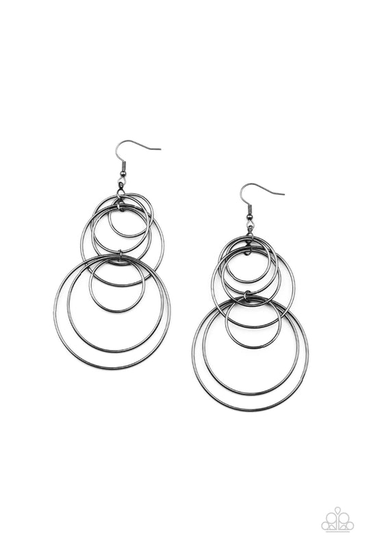 I Feel Dizzy – Black | Paparazzi Earrings