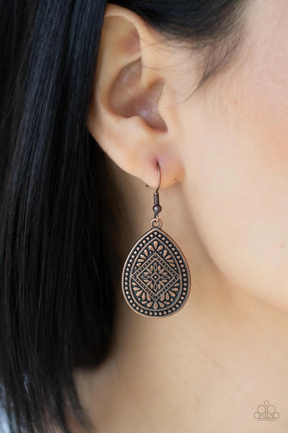 Mayan Mecca – Copper | Paparazzi Earrings