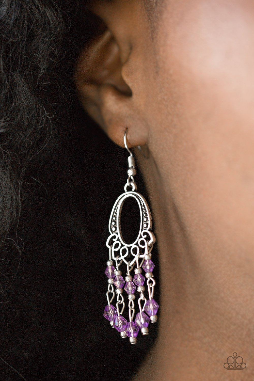 Only Fish in the Sea – Purple | Paparazzi Earrings