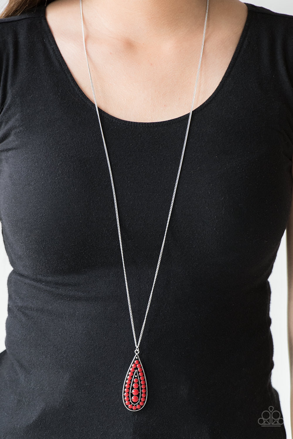 Tiki Tease – Red | Paparazzi Necklace