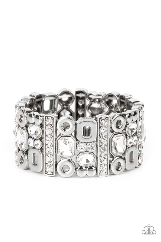 Dramatically Diverse – White | Paparazzi Bracelet