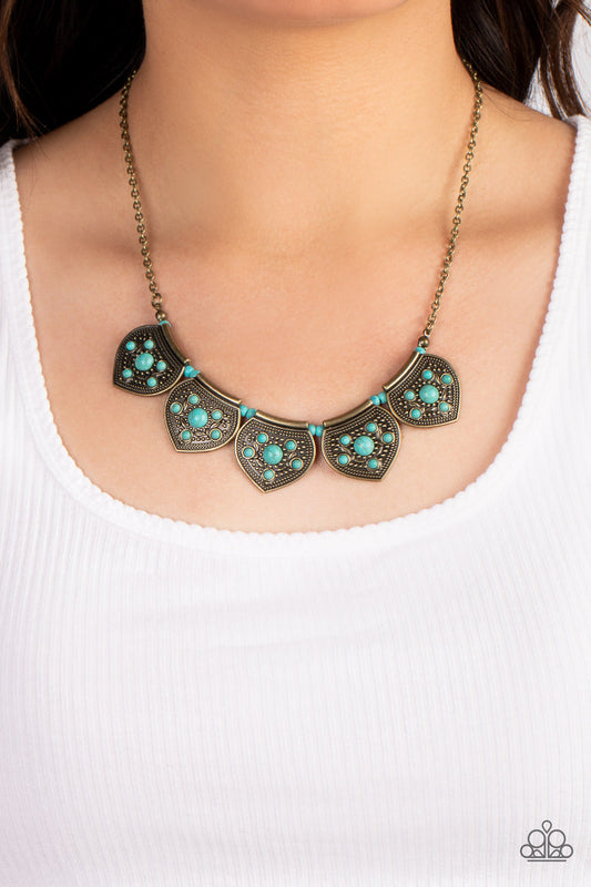 Badlands Basin – Brass | Paparazzi Necklace