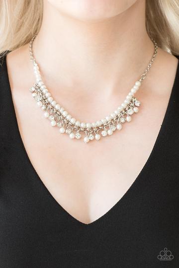 A Touch of Classy – White | Paparazzi Necklace