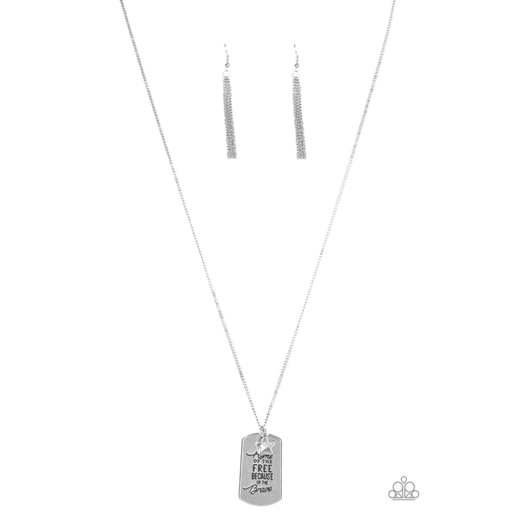 Home of the Free – Silver | Paparazzi Necklace