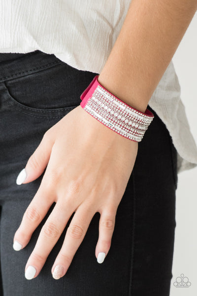 Rollin In Rhinestones – Pink | Paparazzi Bracelet