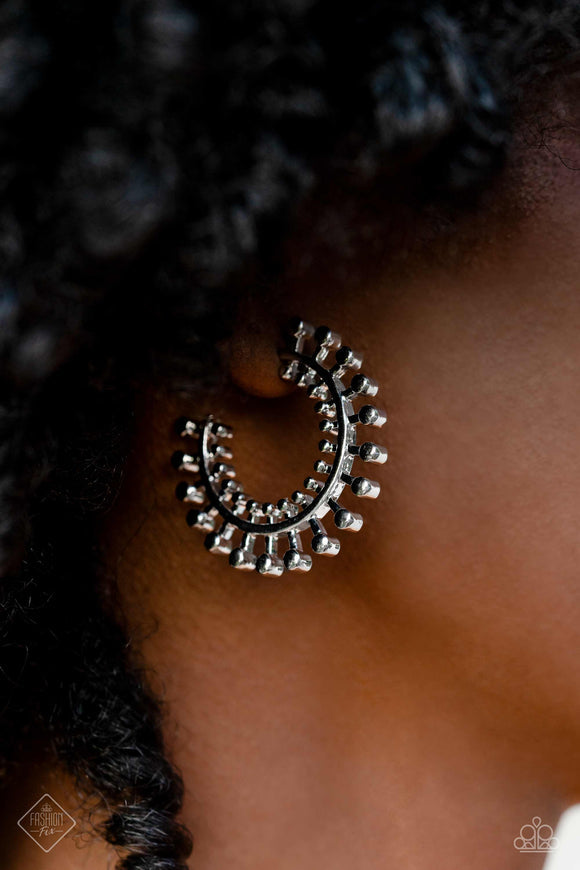 The Way You Make Me Wheel – Silver | Paparazzi Earrings