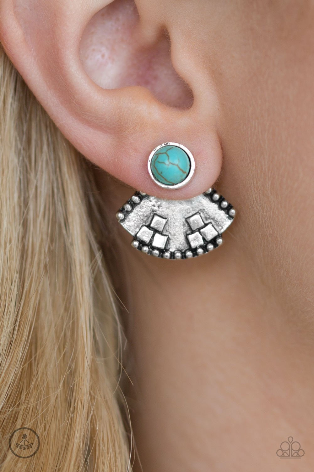 Stylish Santa Fe – Blue | Paparazzi Earrings