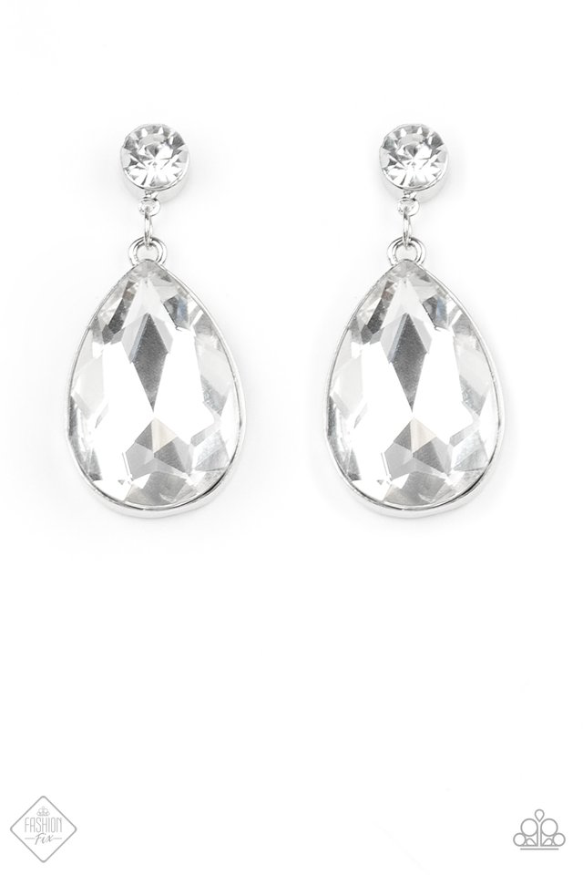 Debutant Dazzle – Silver | Paparazzi Earrings