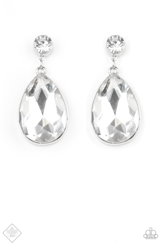 Debutant Dazzle – Silver | Paparazzi Earrings