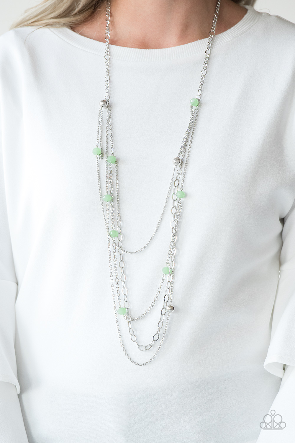 Glamour Grotto – Green | Paparazzi Necklace