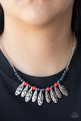 Neutral Terra-tory – Red | Paparazzi Necklace